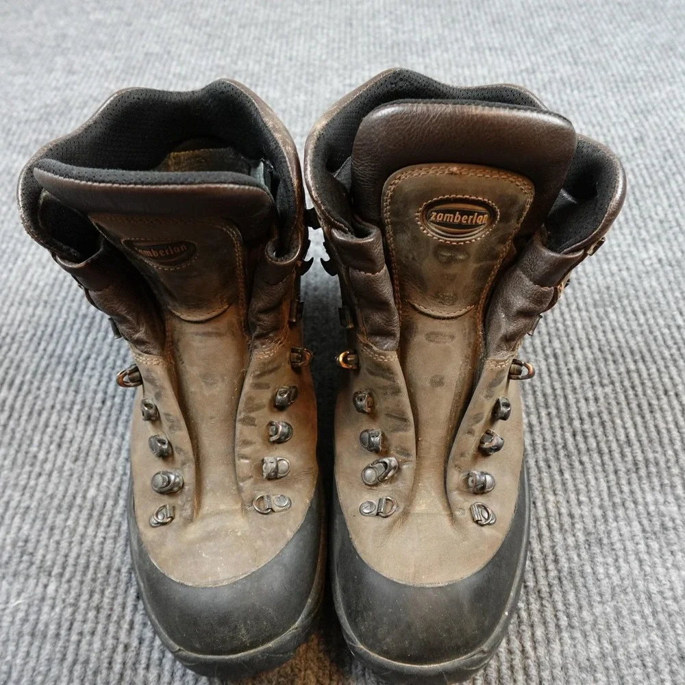 Zamberlan Civetta Boots Mens 10.5 Brown Leather Goretex Vibram Hiking Italy